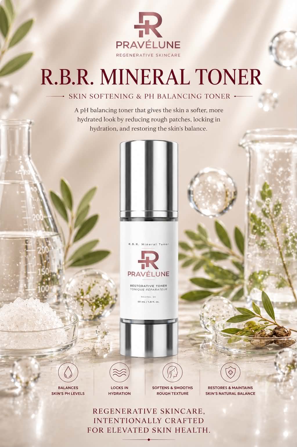 R.B.R. Mineral Toner "Skin Softening & PH Balancing Toner" 50mL