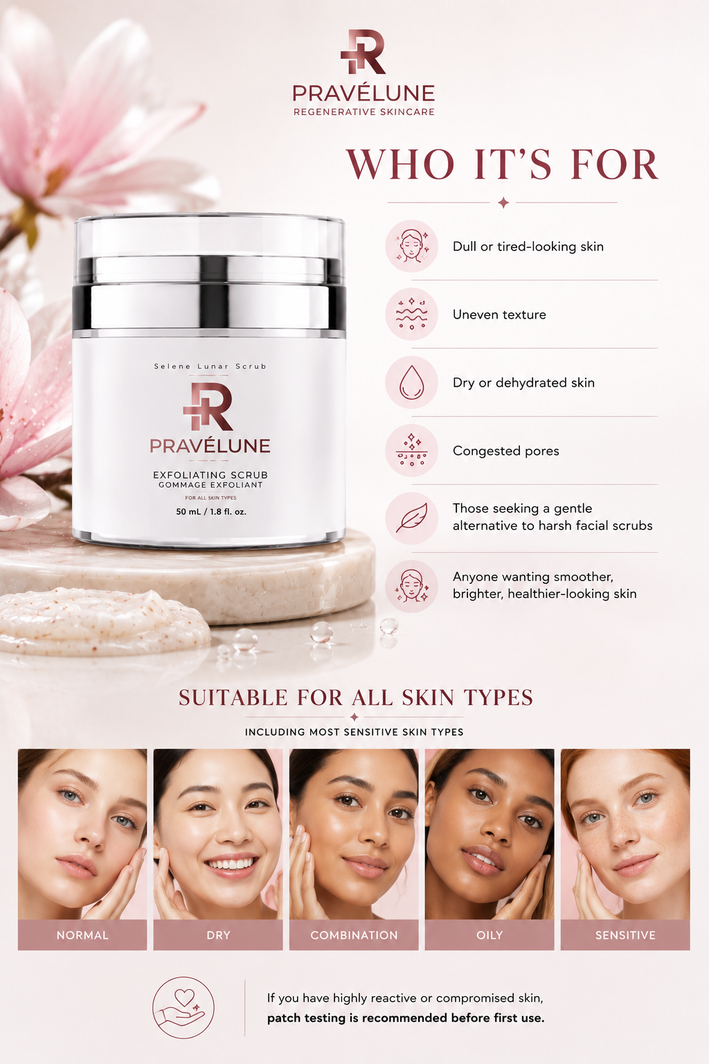 Selene Lunar Scrub "A Luxurious Hydrating Facial Exfoliant" 50mL