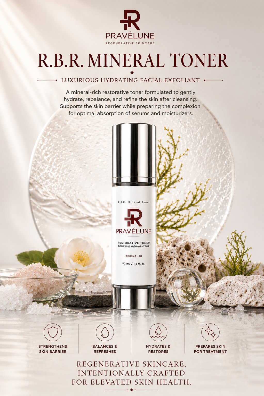 R.B.R. Mineral Toner "Skin Softening & PH Balancing Toner" 50mL