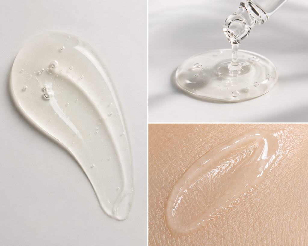 Pravélune Segentis Peptide Serum Texture Macro
Macro close-up of Pravélune Segentis Peptide lightweight serum texture, showcasing its silky, hydrating, fast-absorbing consistency.
