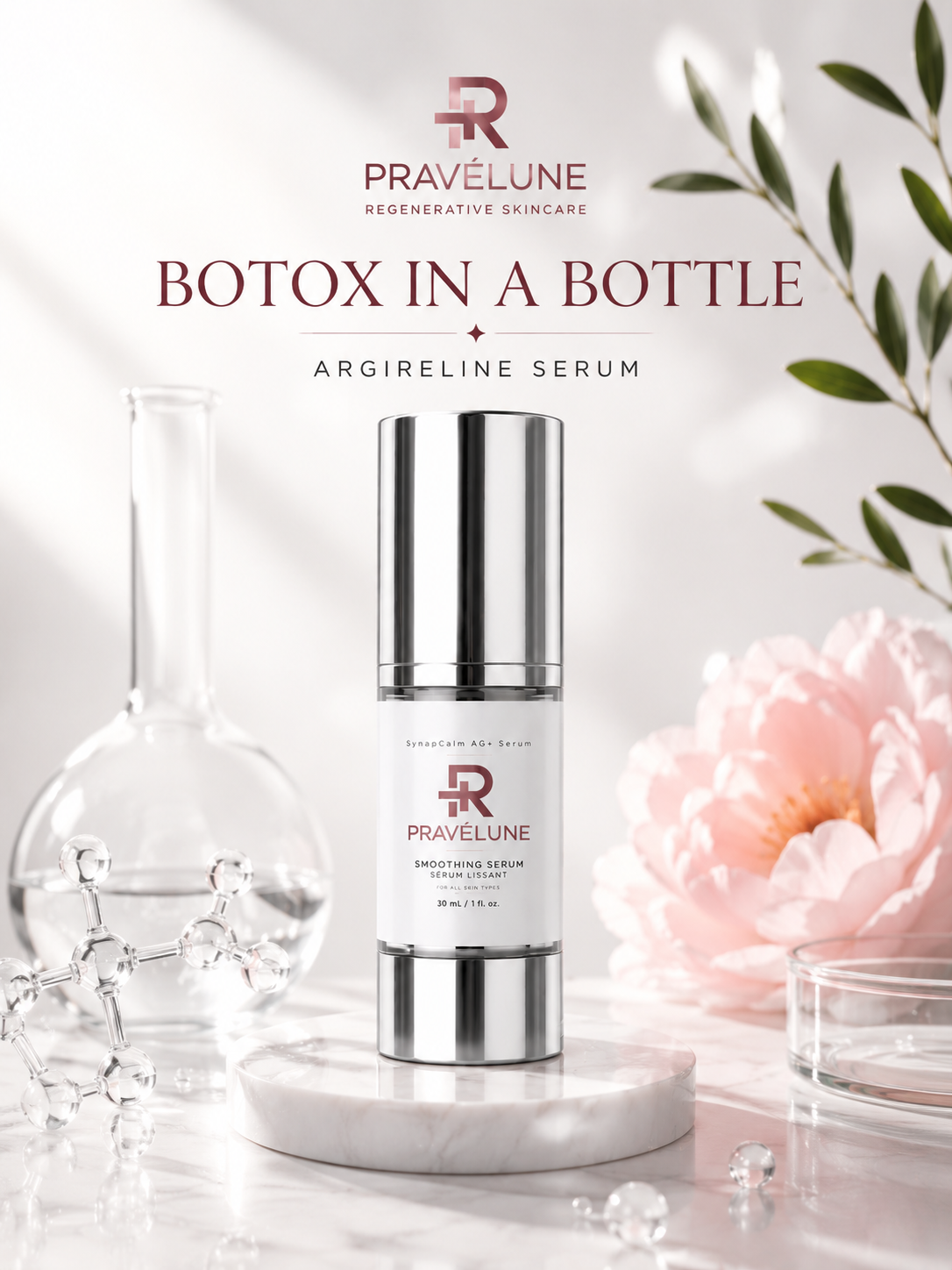 SynapCalm AG+ Serum™ | Smoothing Peptide Serum 30mL