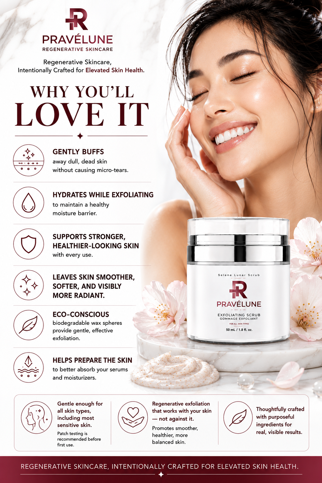 Selene Lunar Scrub "A Luxurious Hydrating Facial Exfoliant" 50mL